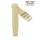 Easy-Klick Retro FKM-Kautschuk Uhrenarmband Modell Tropical-FKM beige-creme 20 mm