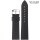 Stailer Premium Kalbsleder Uhrenarmband Modell Plash schwarz 18 mm, wasserfest