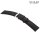 Stailer Premium Kalbsleder Uhrenarmband Modell Plash schwarz 18 mm, wasserfest