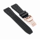 FKM-Kautschuk Uhrenarmband Modell BLG25-FS-RG schwarz 22 mm, komp. Breitling