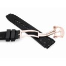 FKM-Kautschuk Uhrenarmband Modell BLG25-FS-RG schwarz 22 mm, komp. Breitling