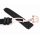 FKM-Kautschuk Uhrenarmband Modell BLG25-FS-RG schwarz 22 mm, komp. Breitling