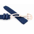 FKM-Kautschuk Uhrenarmband Modell BLG25-FS-RG blau 22 mm, komp. Breitling