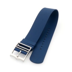 Nato FKM-Kautschuk Uhrenarmband Modell Tudoro-S blau 22 mm, komp. Tudor