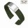 Easy-Klick Premium FKM-Kautschuk Uhrenarmband Modell Grande-S grün 19 mm