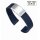 Easy-Klick Premium FKM-Kautschuk Uhrenarmband Modell Grande-S dunkel-blau 19 mm