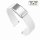 Easy-Klick Premium FKM-Kautschuk Uhrenarmband Modell Grande-S weiß 22 mm