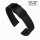 Easy-Klick Premium FKM-Kautschuk Uhrenarmband Modell Grande-P schwarz 20 mm