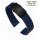 Easy-Klick Premium FKM-Kautschuk Uhrenarmband Modell Grande-P dunkel-blau 22 mm