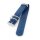 Zulu Nato Canvas-Nylon Uhrenarmband Modell Zulu-T2-S blau 20 mm