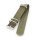 Zulu Nato Canvas-Nylon Uhrenarmband Modell Zulu-T2-S grün 22 mm