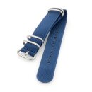 Zulu Nato Canvas-Nylon Uhrenarmband Modell Zulu-T2-S blau...