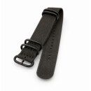 Zulu Nato Canvas-Nylon Uhrenarmband Modell Zulu-T2-P grau...
