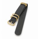 Zulu Nato Canvas-Nylon Uhrenarmband Modell Zulu-T2-G grau...