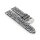 Haifisch-Style Kalbsleder Uhrenarmband Modell Sharky schwarz-weiß 18 mm