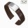 Easy-Klick Premium FKM-Kautschuk Uhrenarmband Modell Mosaiko-S braun 22 mm