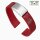 Easy-Klick Premium FKM-Kautschuk Uhrenarmband Modell Mosaiko-S rot 22 mm