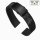 Easy-Klick Premium FKM-Kautschuk Uhrenarmband Modell Mosaiko-P schwarz 20 mm