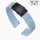 Easy-Klick Premium FKM-Kautschuk Uhrenarmband Modell Mosaiko-P hell-blau 20 mm