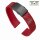 Easy-Klick Premium FKM-Kautschuk Uhrenarmband Modell Mosaiko-P rot 22 mm