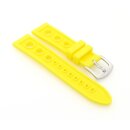 Easy-Klick Silikon Rallye-Uhrenarmband Modell Festo gelb 22 mm