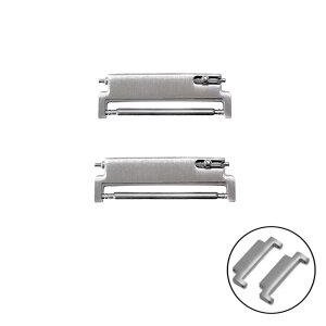 2 Universal Easy-Klick Adapter Edelstahl silber gebürstet Modell EKA-S-18-20 mm