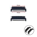 2 Universal Easy-Klick Adapter Edelstahl schwarz gebürstet Modell EKA-P-20-18 mm