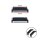 2 Universal Easy-Klick Adapter Edelstahl schwarz gebürstet Modell EKA-P-20-18 mm