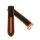 Premium Hybrid Uhrenarmband Modell Innsbruck-FSS schwarz-orange 19 mm, komp. Omega