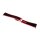 Premium Hybrid Uhrenarmband Modell Innsbruck-FSS schwarz-rot 19 mm, komp. Omega