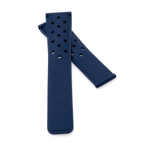 Rallye-Silikon Uhrenarmband Modell Jet-OS dunkel-blau 22/18 mm, kompatibel TAG Heuer