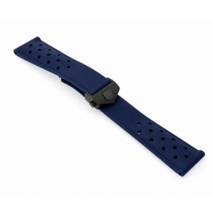 Rallye-Silikon Uhrenarmband Modell Jet-FS-P dunkel-blau 22/18 mm, kompatibel TAG Heuer