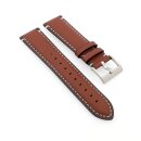 Easy-Klick Kalbsleder Vintage Uhrenarmband  Modell Idol mocca 20 mm