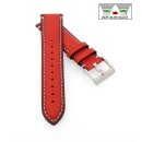 Easy-Klick Kalbsleder Vintage Uhrenarmband  Modell Idol rot 20 mm