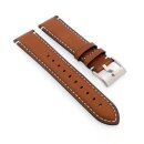Easy-Klick Kalbsleder Vintage Uhrenarmband  Modell Idol cognac 22 mm