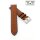 Easy-Klick Kalbsleder Vintage Uhrenarmband  Modell Idol cognac 22 mm