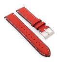 Easy-Klick Kalbsleder Vintage Uhrenarmband  Modell Idol rot 22 mm
