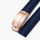 Faltschließe Edelstahl rosegold Modell BF-88, 20 mm, kompatibel Breitling