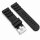 Premium Kautschuk Uhrenarmband Modell Lupo-S schwarz 24 mm, komp. Luminox