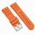 Premium Kautschuk Uhrenarmband Modell Lupo-S orange 24 mm, komp. Luminox