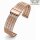 Easy-Klick Edelstahl Vintage Uhrenarmband Modell Augsburg rosegold 22 mm