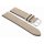 Easy-Klick Veloursleder Uhrenarmband Modell Oslo-XS beige-creme 22 mm Handarbeit