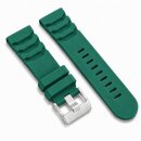 Premium Kautschuk Uhrenarmband Modell Lupo-S grün 24...