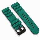 Premium Kautschuk Uhrenarmband Modell Lupo-P grün 24...