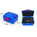 Security ABS-Kunststoff Uhrenbox für 1 Uhr Modell Secure-1 blau