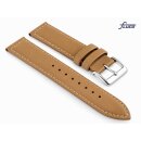 Fluco Rindleder Uhrenarmband Modell Rio beige-creme 20 mm Handarbeit