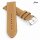 Fluco Rindleder Uhrenarmband Modell Rio beige-creme 20 mm Handarbeit
