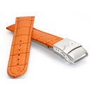 Alligator Uhrenarmband Modell Graz TiT orange 20 mm -...