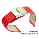 Alligator Uhrenarmband Modell Graz WN blau 24 mm - Sicherheitsschließe
