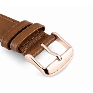Dornschließe Edelstahl rosè-gold poliert Modell Jasper 16 mm